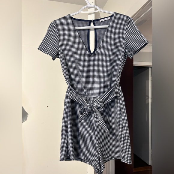 Zara checkered romper, small - Picture 2 of 4